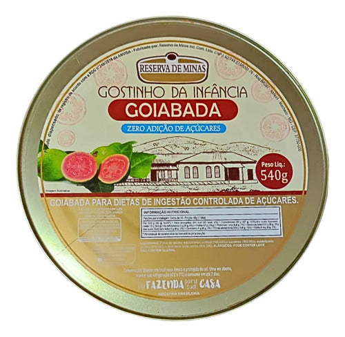 Goiabada Diet Na Lata Reserva De Minas 540g 0