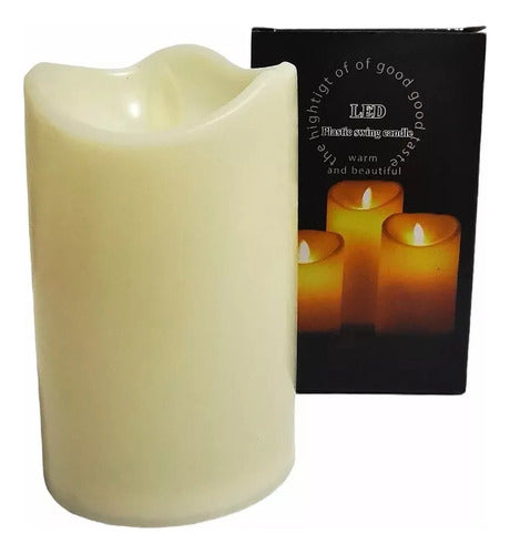 Oncetrade LED Pillar Candles with Flickering Flame, 10cm, Pack of 6 0