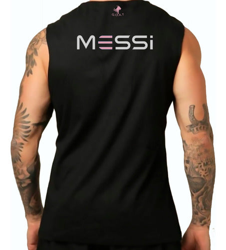 Muscular Tank Top Messi Inter Miami Black 1