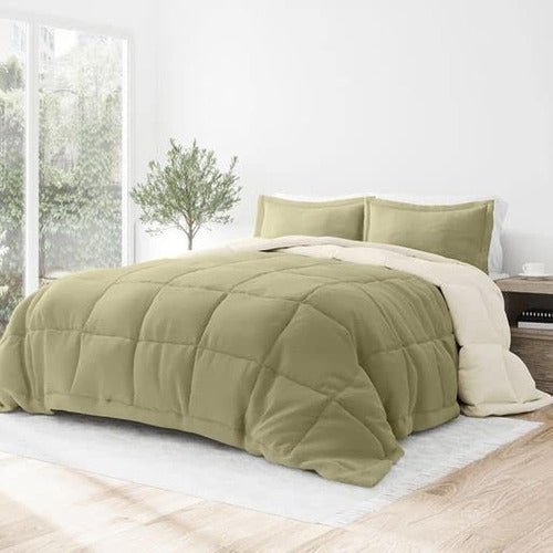 Linen Market Reversible Twin Comforter Set (3 Piezas) - Trai 0