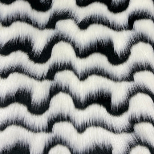 Meir&Group Bicolor Long Hair Faux Fur Fabric / 1.60 Width Excellent Quality 7