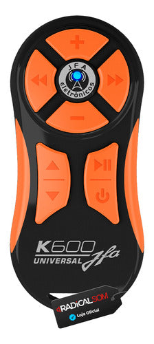 Controle Longa Distância Jfa K600 + Central Preto / Laranja 3