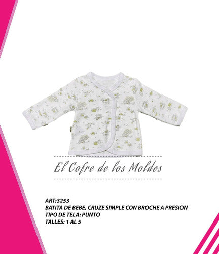 El Cofre de los Moldes Digital Baby Batita Mold, Pattern Pack Sizes 1 to 5 0