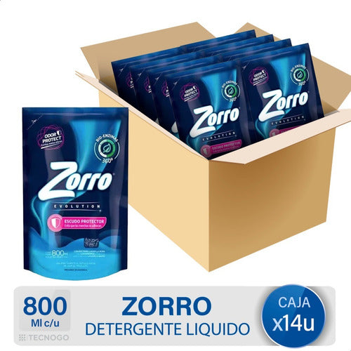 Zorro Evolution Stain Remover Liquid Laundry Soap Box - 14 Units 0