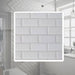 Italian Standard Glossy White Beveled Subway Wall Tile 7.5 x 15 cm 2