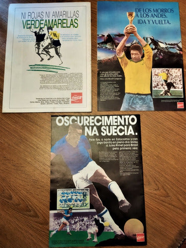 Futbol Brasil Campeon Mundial Rey Pele 3 Revistas De Uruguay 1