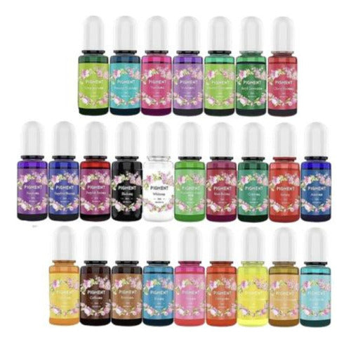 Set Pigmentos Líquidos Semitransparentes 10 Ml X 26 U 0