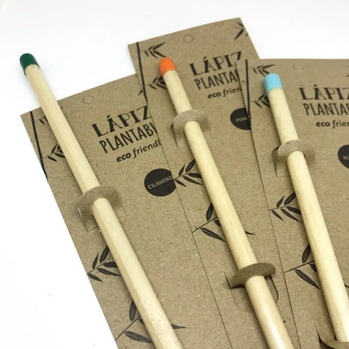 Eco-Friendly Plantable Pencils with Blister - 27 Units 0