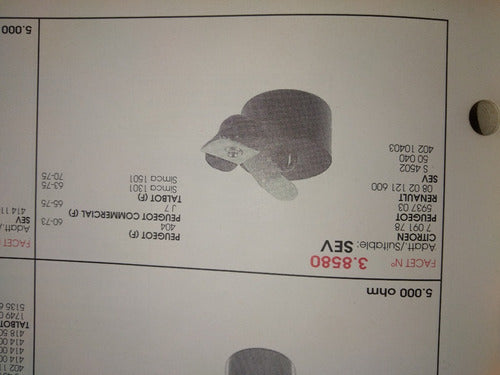 Rotor Distribuidor Citroen Panhard  Pl 17  Tigre  Sev 3