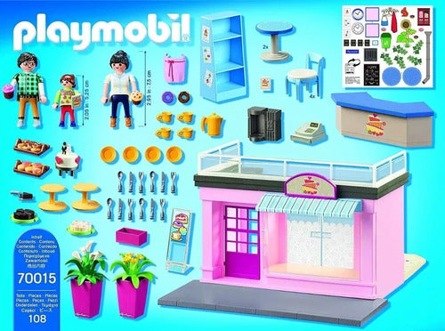 Playmobil City Life Cafeteria 70015 C/stickers Para Decorar 1