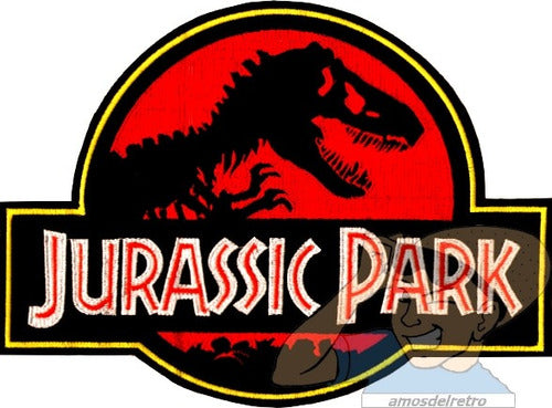 Parche Bordado Jurassic Park Logo Grande Parque Dinosaurio 0