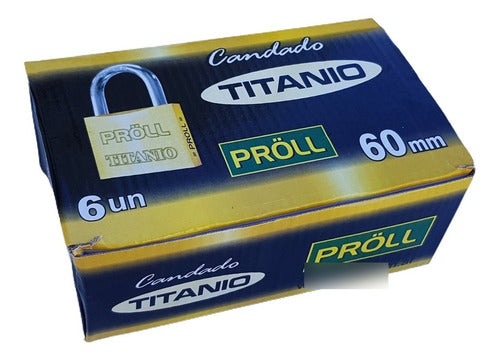 Proll Golden Iron Padlocks N° 60 - Pack of 6 1