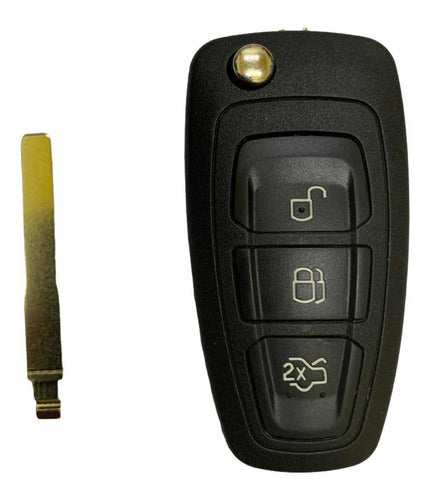 Complete 3-Button Flip Key Remote 433mhz HU101 3