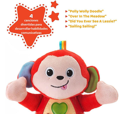 Winfun Soft Plush Toy Monkey - Luxury Electronic Plush 4