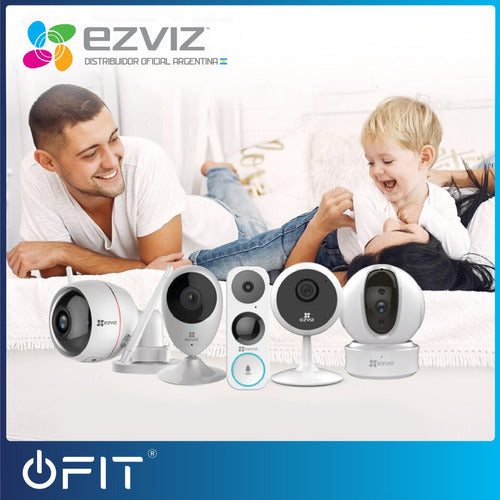 Ezviz WiFi Security Camera Kit X2 + 2 x 128GB SD Cards 7