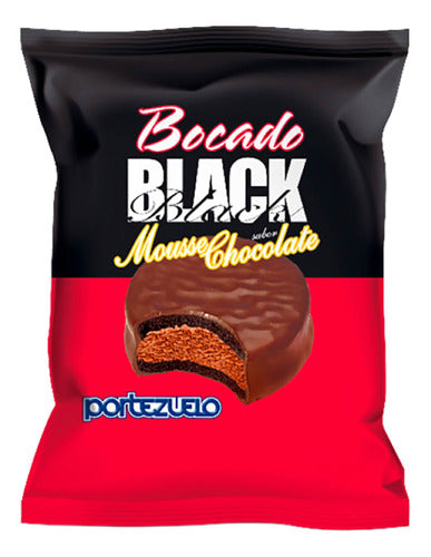 Portezuelo Bocado Alfajor Black Relleno Con Mousse Chocolate 0