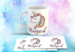 15 Plantillas Sublimación Tazas  Unicornios 3