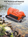 Heeta Waterproof Dry Bag Backpack 30L Orange Clear 2