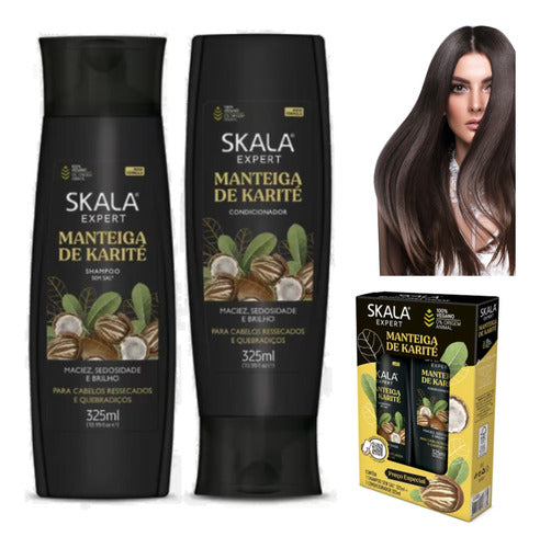 Skala Shampoo + Acondicionador Manteiga De Karité 325ml Lfme 0