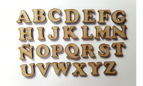 120 Letras Mdf Fibrofacil Alto 4cm Abecedario Letras Numeros 6