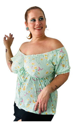 Floral Paisana Blouse Pili Plus Size Summer Specials 30