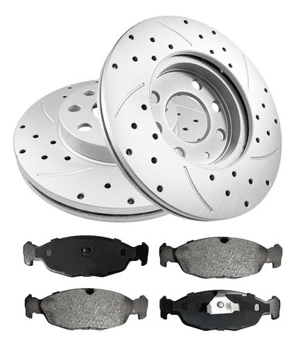 Gr Frenos Racing Brake Discs and Pads for Chevrolet Corsa Front 0