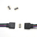 Kit 100 Conector Emenda Fita Led Rgb 4 Vias Macho X Macho 2