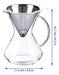 Casa Práctica Cafetera De Goteo 500ml Borosilicato C/filtro Ac. Ino 2