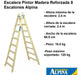 Alpina Wooden Painter Ladder Reinforced 8 Steps 1