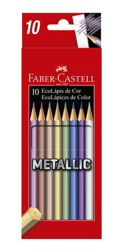 Lapices De Colores Faber Castell Metalizados X10 Metallic 0