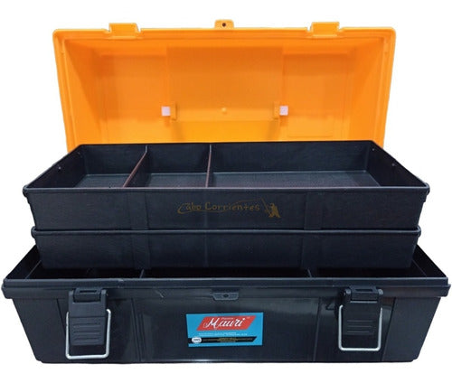 Mauri Fishing Organizer Box 430 L 2 Foldable Trays 31