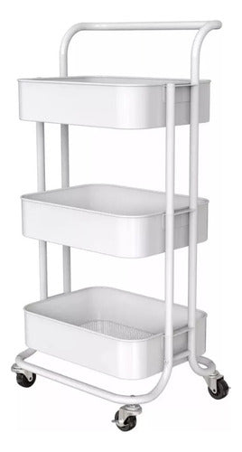 BUYGO Multi-Purpose 3-Tier Organizer Cart with Wheels 0