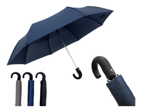 Lefran Mini Automatic Windproof Umbrella LF-6B Black 3