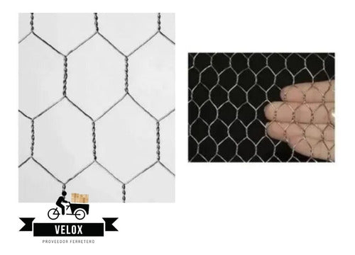 Tejido Hexagonal Galvanizado 25x21x1mt 25mts 1