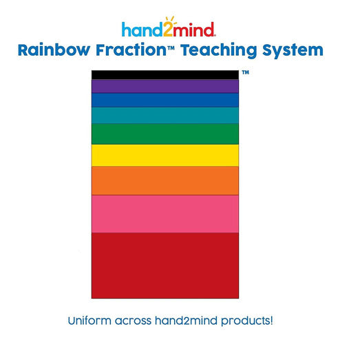 Cubos De Torre Montessori Hand2mind Rainbow Fraction 4