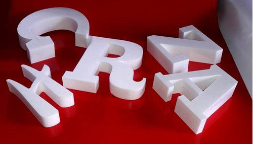 Safari Publicidad 22 Letters Polifan - 25 Cm Height - 20mm Thickness - Unpainted 3