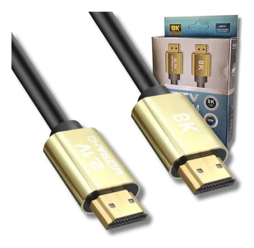 Amitosai 1.5m HDMI 8K 120Hz 2.1 HDR eARC 48Gbps Gold Cable 5