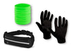 Leather Gloves + Multifunctional Neck Gaiter + Waist Bag Bundle 6