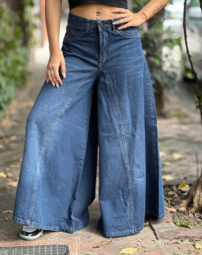 Casí Bruja Palazzo Oversize Wide Leg Rigid Pants 16