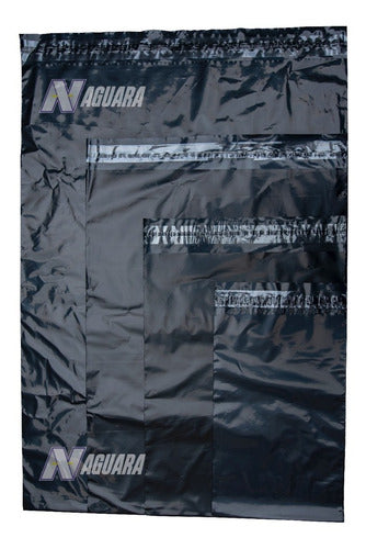 Black Ecommerce Security Bags X600 No.1 20x32 with Adhesive Seal 0