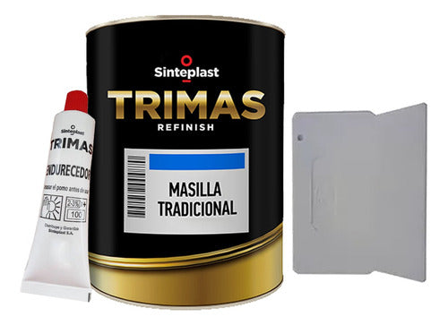 Espatula + Masilla Plastica 0,5 Kg + Endurecedor Trimas Mm 2