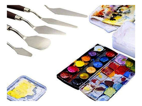 Set of 5 Artist Metal Spatulas for Oil and Acrylic Painting 0