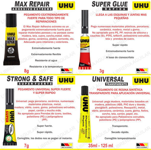 3 UHU Stic 40g Adhesive Glue Stick 3