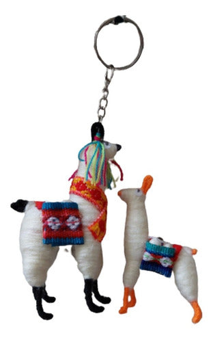 Set of 12 Assorted Giant Llama Keychains - Souvenirs from Aguayo 0