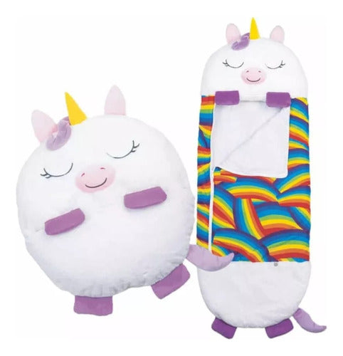 Generic Unicorn Sleeping Bag 3 In 1 Plush 135x50 Cm (Size S) 0