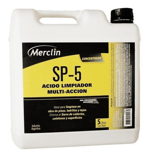 Limpiador Acido Multiuso - Reemplazo Muriatico X5l Merclin C 0