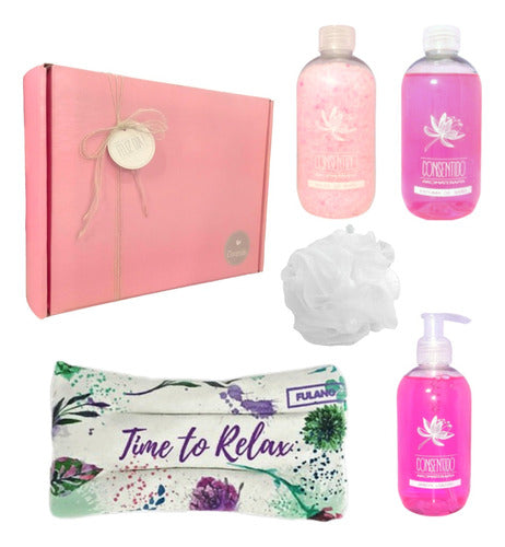 Spa Rose Zen Gift Box Set - Happy Day - Kit Caja Regalo Mujer Box Spa Rosas Zen Set N11 Feliz Día