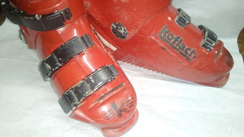 Botas Doble Koflack  Austriacas Color Rojas  Tal Cual Fotos 3