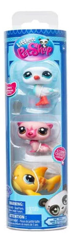 New Littlest Pet Shop Tubo Con 3 Mini Mascotas 00550 0