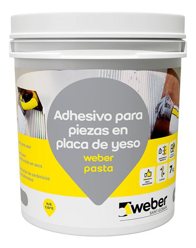 Weber Pasta Lista Flexible En Balde 7 Kg Blanco Hueso 0